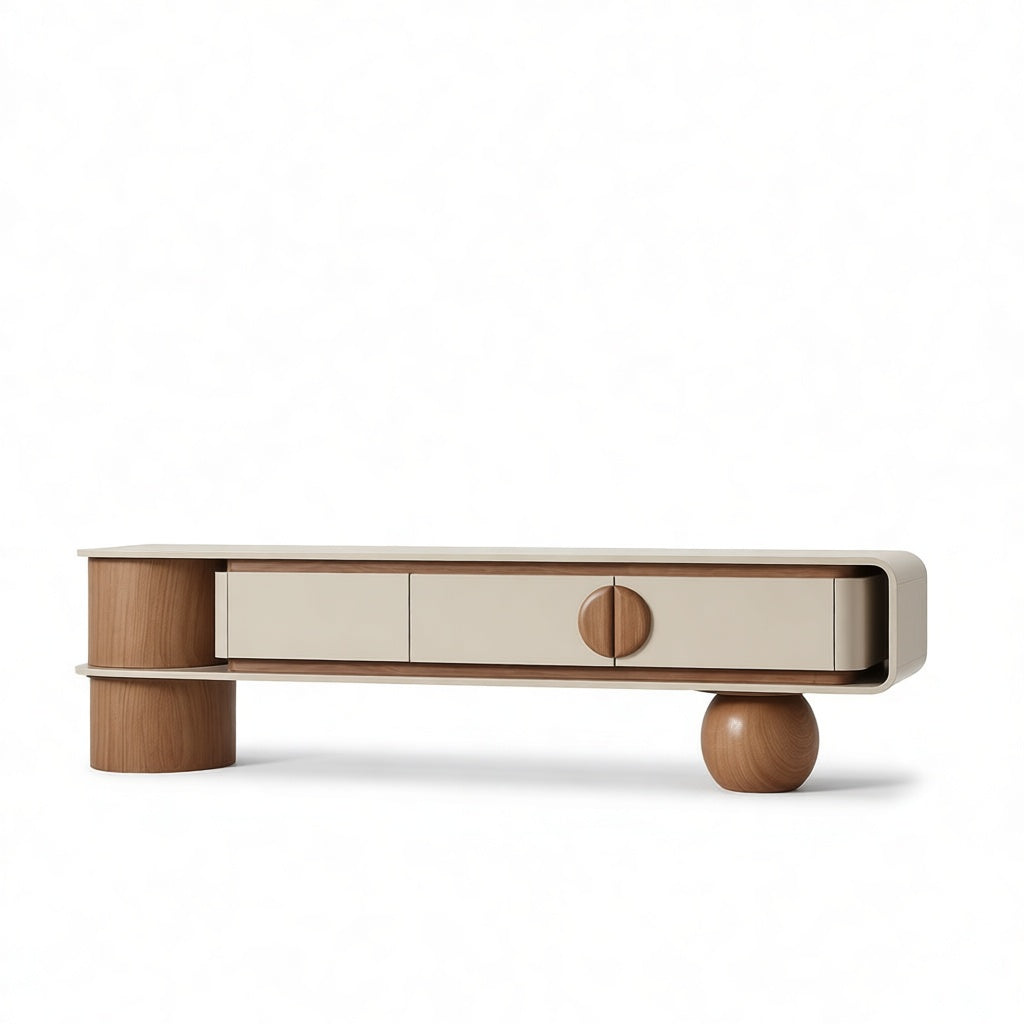 The Monolith: Luxury Japandi TV Unit
