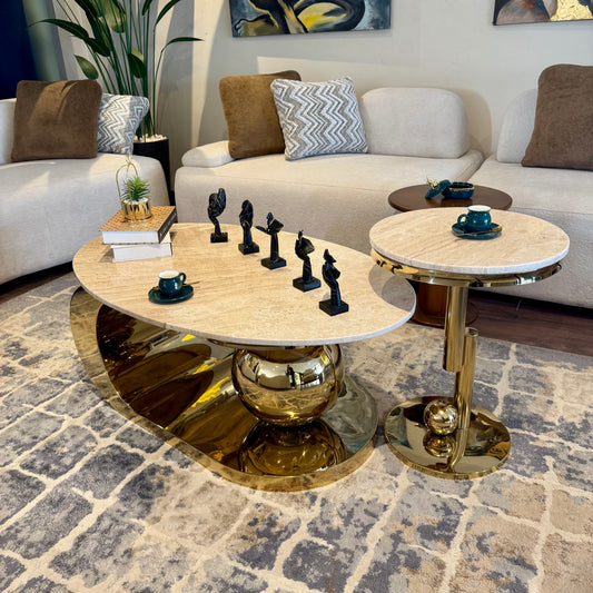 The Sphere: Sculptural Dual-Tone Set