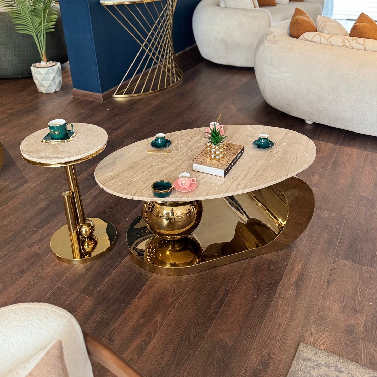 The Sphere: Sculptural Dual-Tone Set