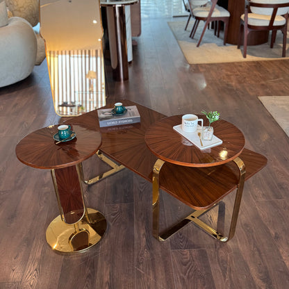 The Sunburst: Massif Veneer & Gold Set