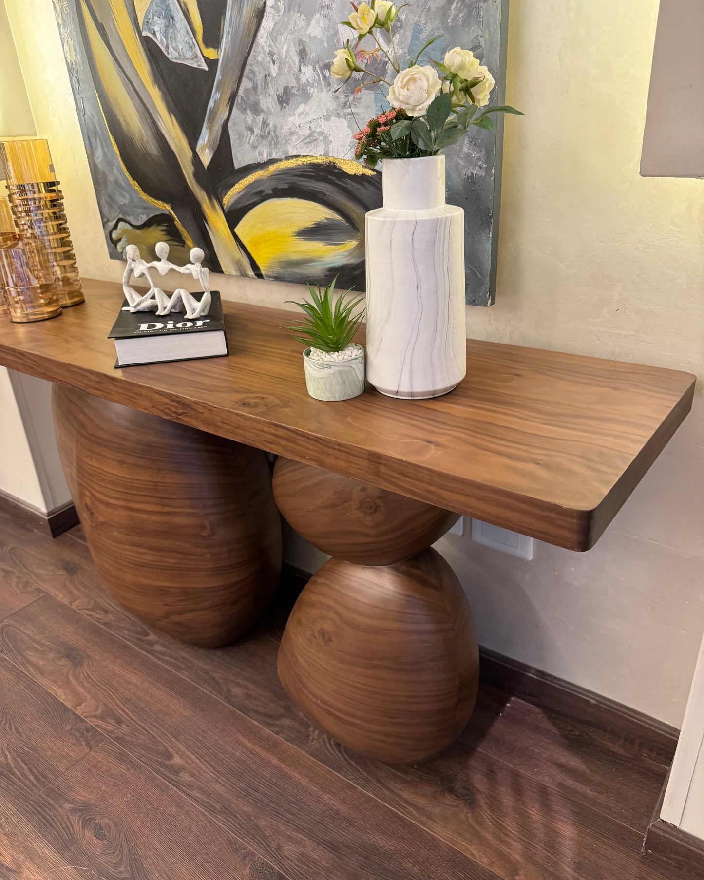 The Nordic Monolith: Solid Pine Console