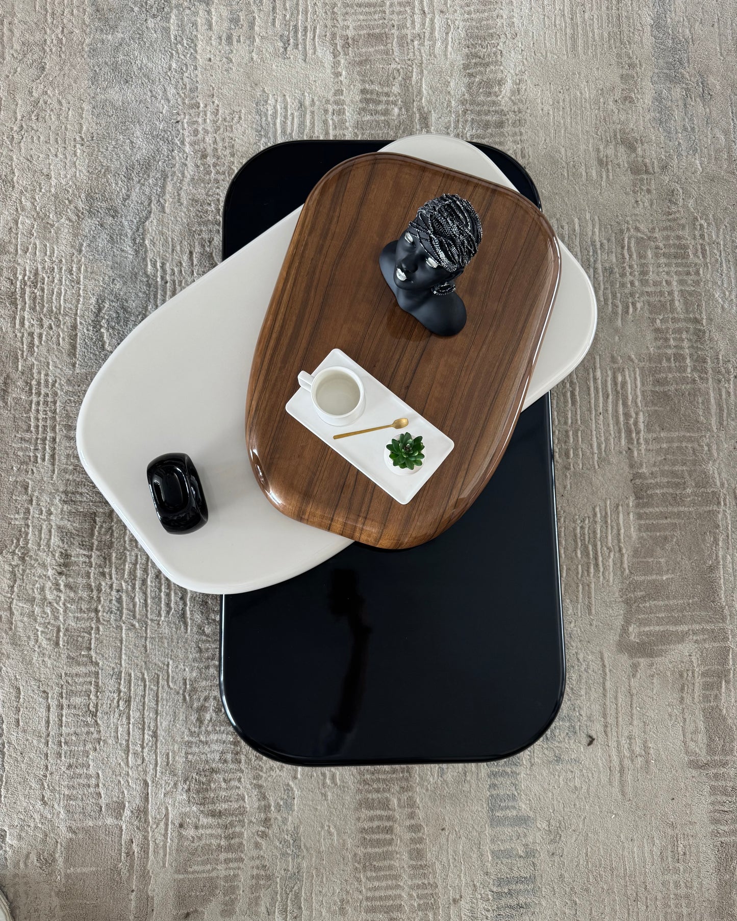 The Orbit: 360 Swivel Rotating Coffee Table