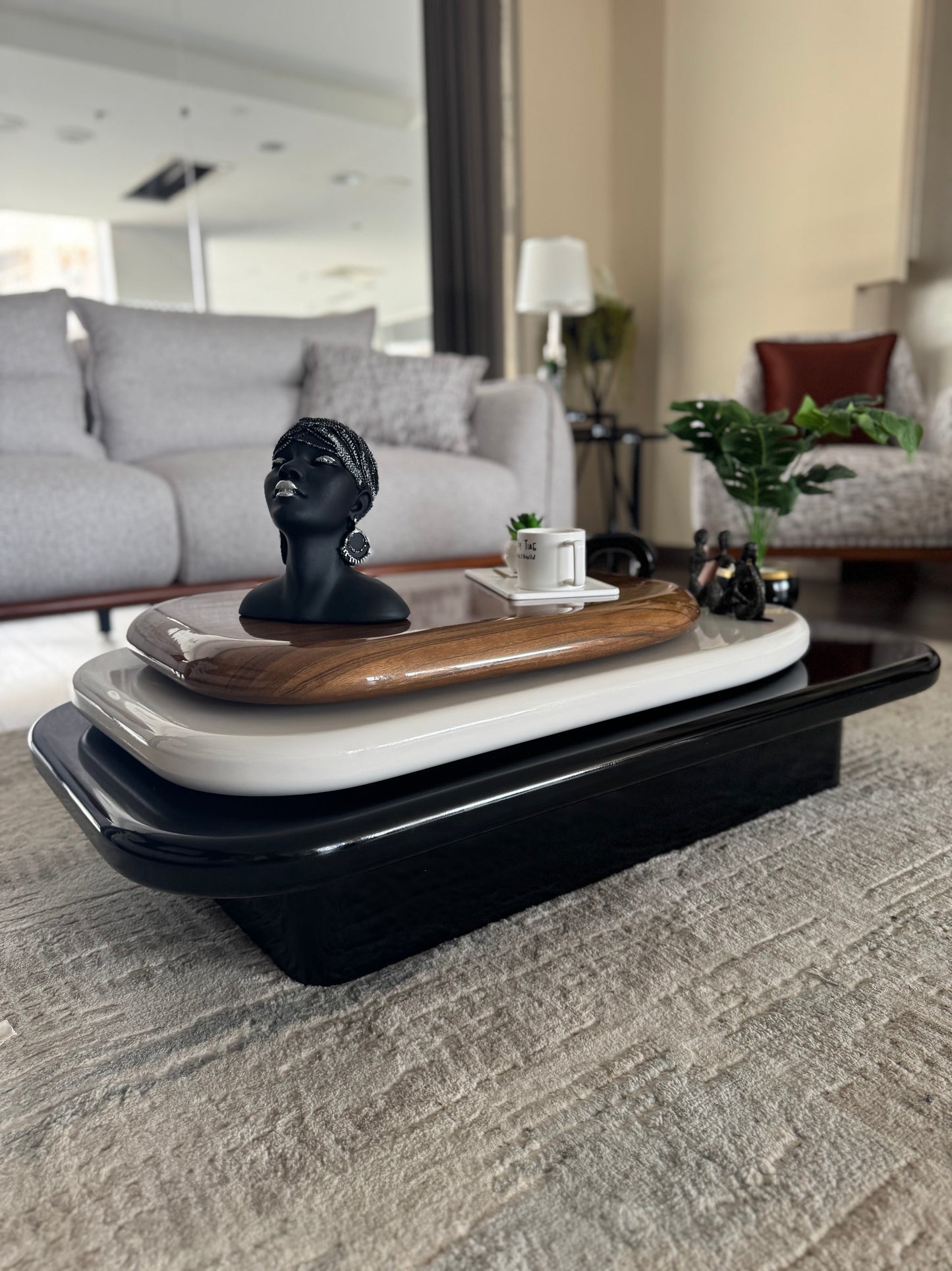 The Orbit: 360 Swivel Rotating Coffee Table