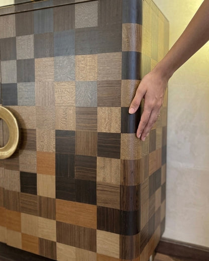 The Mosaic: Marquetry Shoe Cabinet