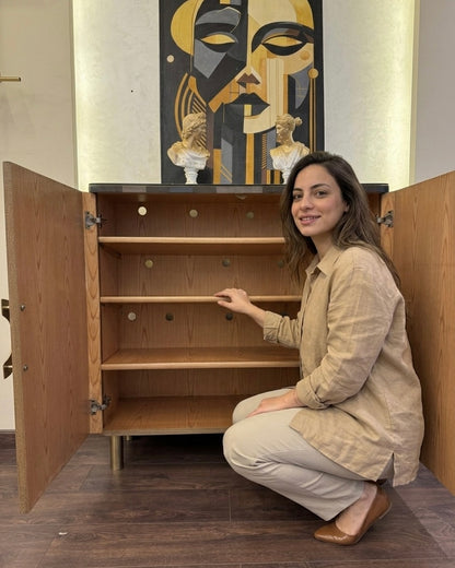 The Mosaic: Marquetry Shoe Cabinet