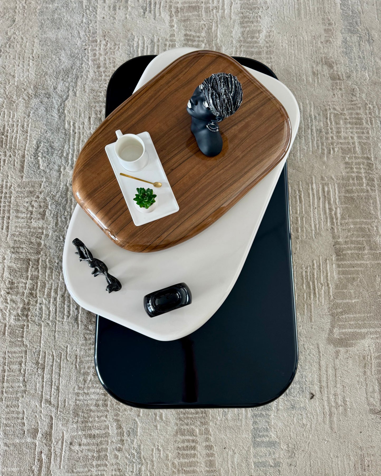 The Orbit: 360 Swivel Rotating Coffee Table