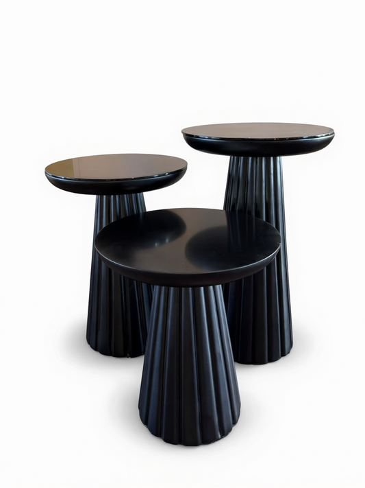Nova Nest: Wood Side Tables, Set of 3