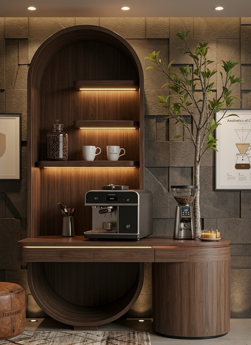 The Arch: Premium Oak Coffee Corner